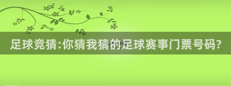  意昂2登录地址：足球竞猜:你猜我猜的足球赛事门票号码?